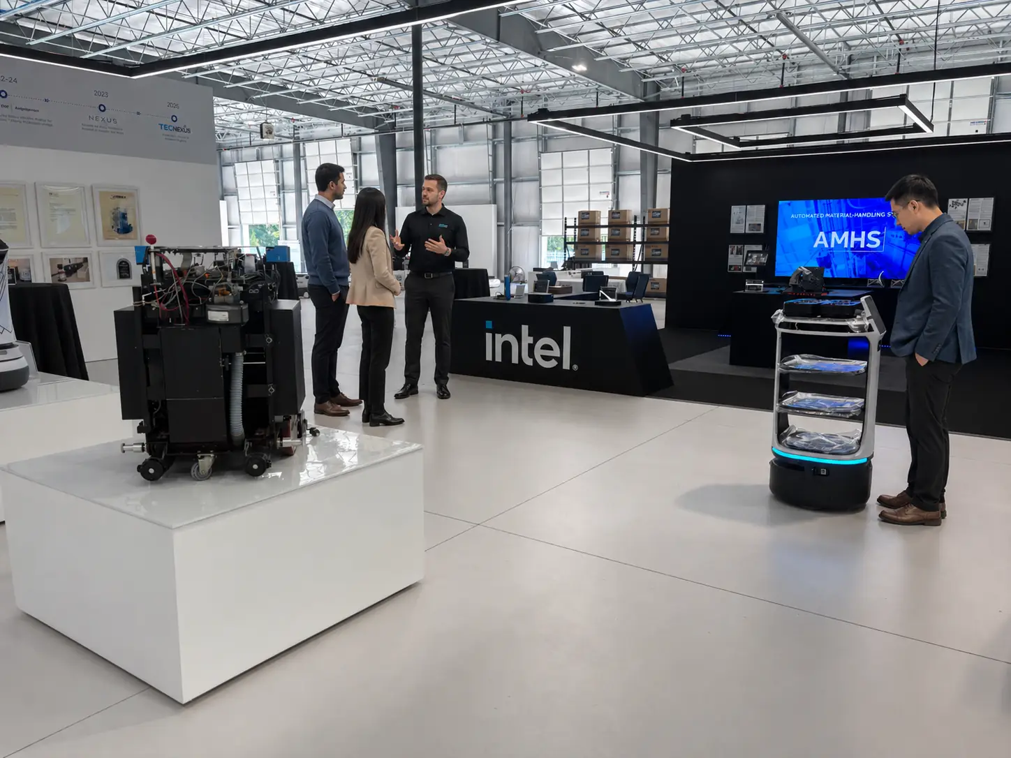 The floor of the TecNexus Innovation Center in Ashland, Virginia